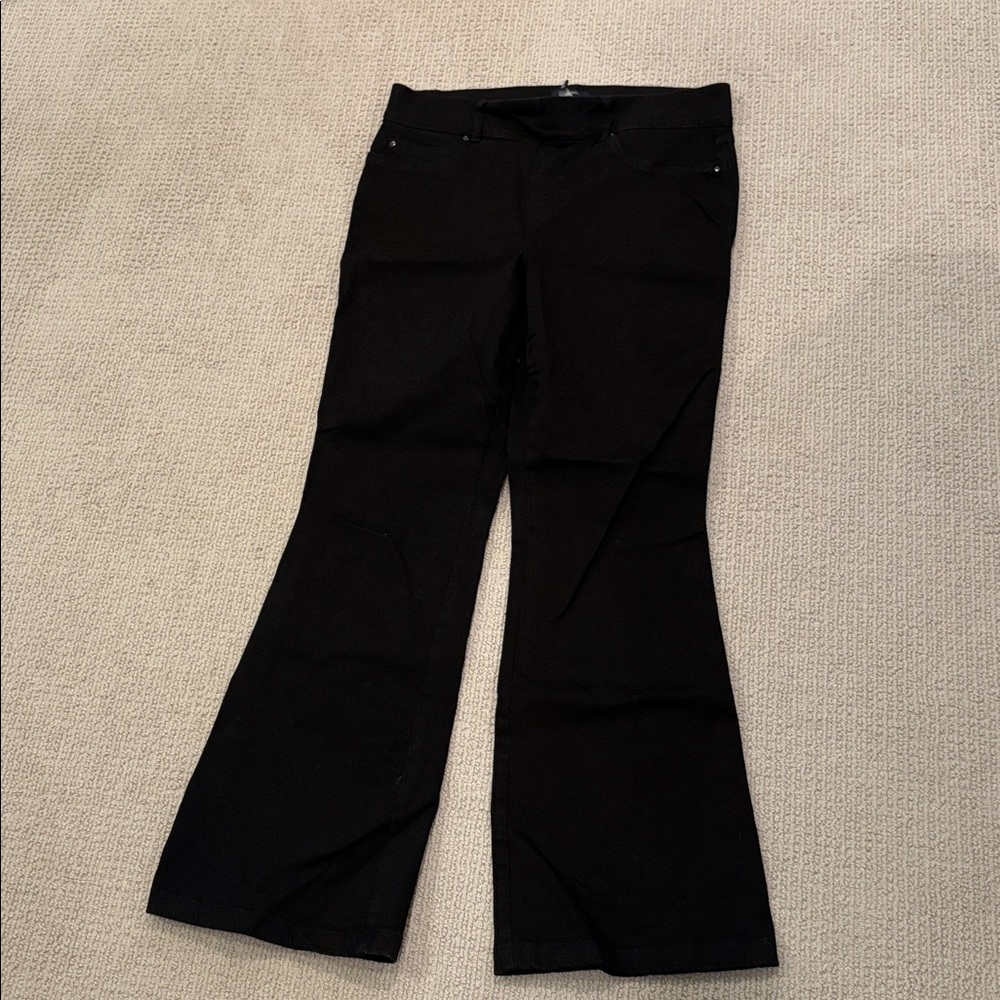 SPANXshape Every Wear Black Flare Jeans in 1X